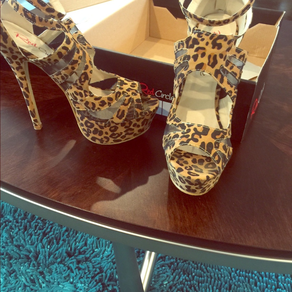 Cheetah high heels